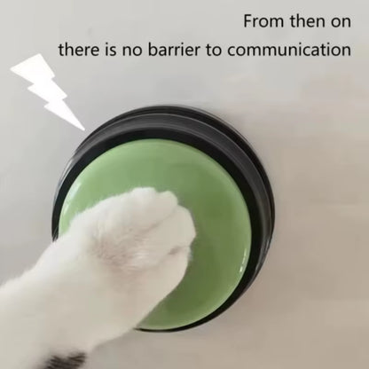 Voice Recording Communication Buttons for Pet Training - 30 Second Playback - Ideal Gift for Interactive Learning
