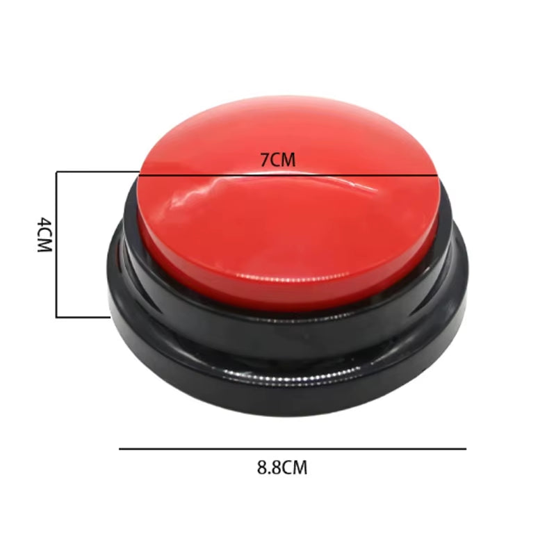 Voice Recording Communication Buttons for Pet Training - 30 Second Playback - Ideal Gift for Interactive Learning