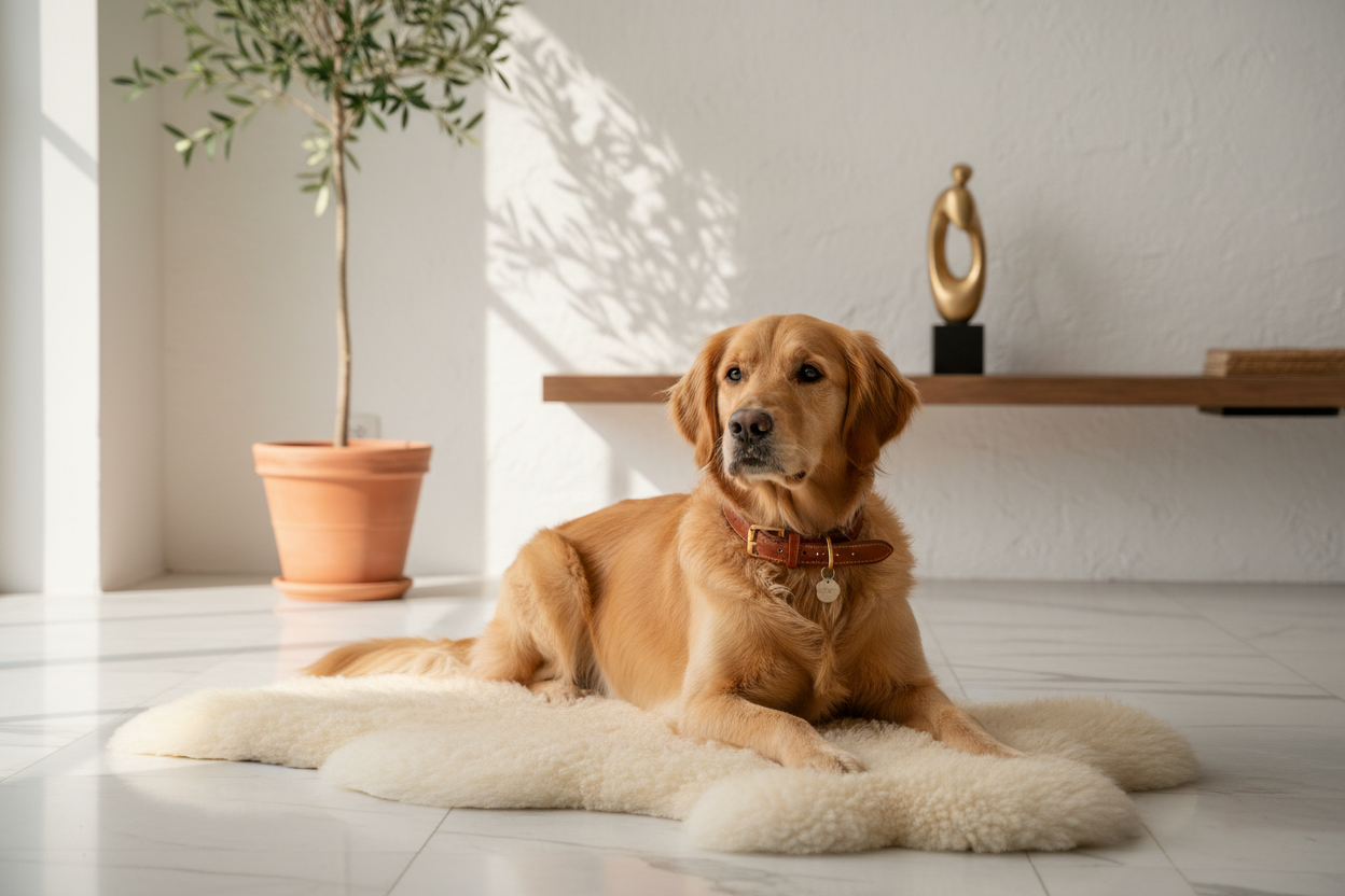 Luxury dog with premium collar
